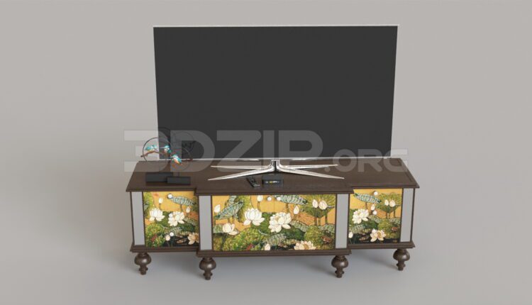 4724. Free 3D TV Cabinet Model Download