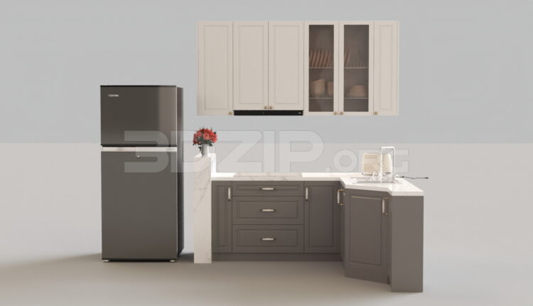 4733. Free 3D Kitchen Model Download