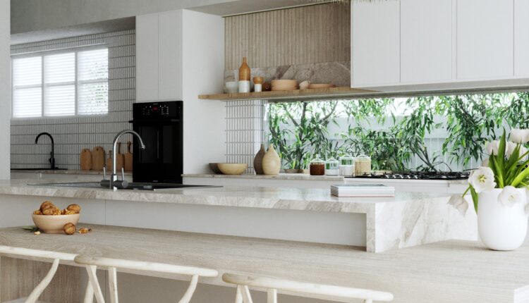13211. 3D Living Room – Kitchen Interior Model Download by Ho Trung Khang