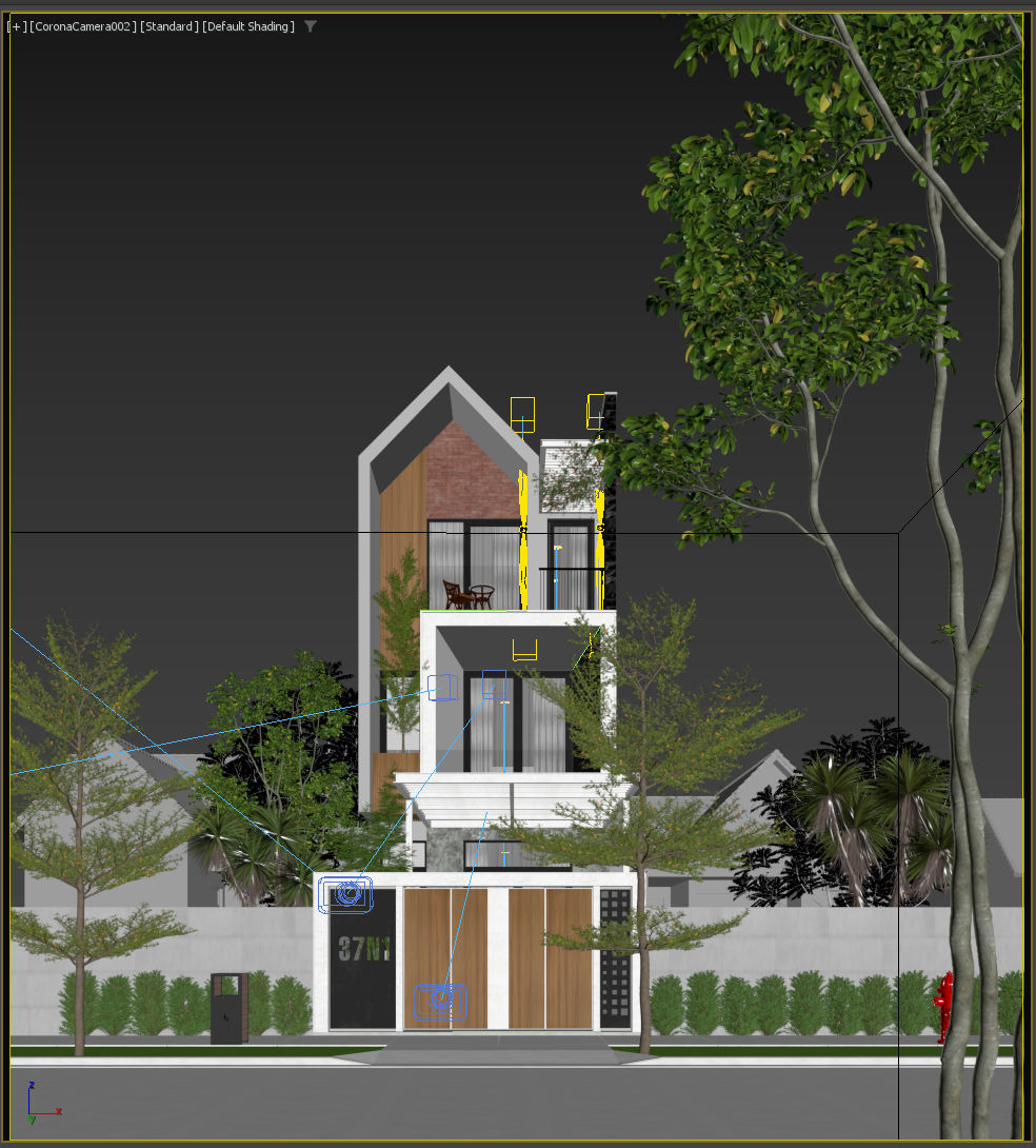 13254. 3D House Exterior Model Download By Nguyen Ba Nam