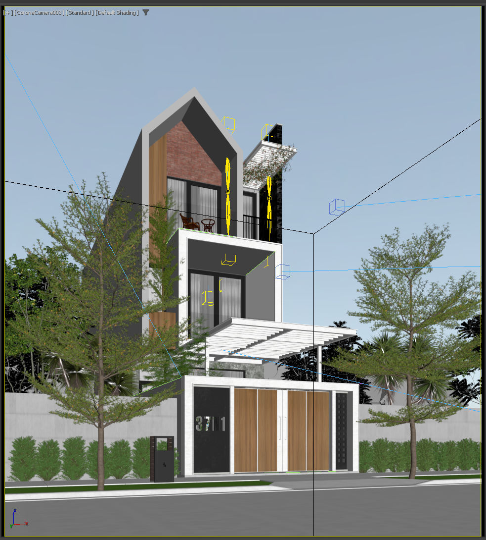 13254. 3D House Exterior Model Download By Nguyen Ba Nam