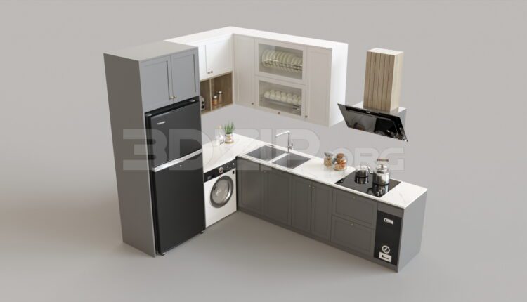 4748. Free 3D Kitchen Model Download