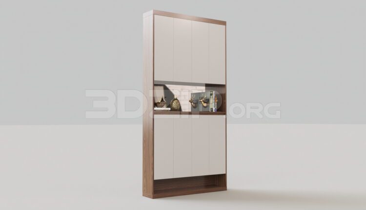 4784. Free 3D Shoe Cabinet Model Download