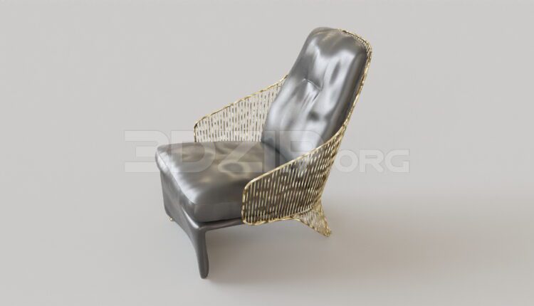 4801. Free 3D Armchair Model Download