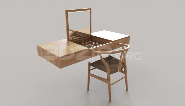 4812. Free 3D Dressing Table Model Download