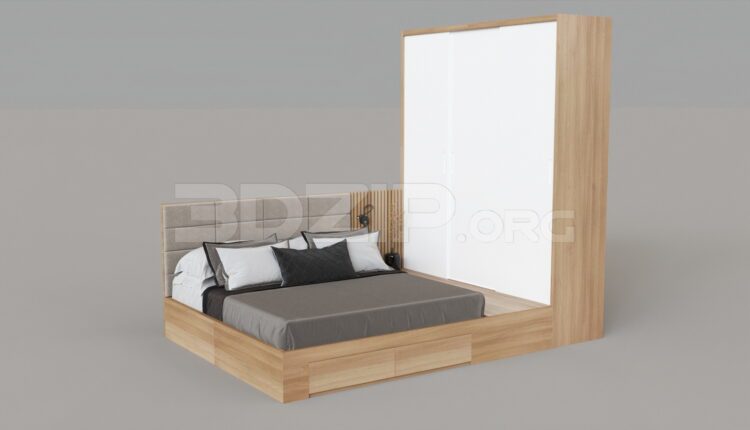 4814. Free 3D Bed Model Download
