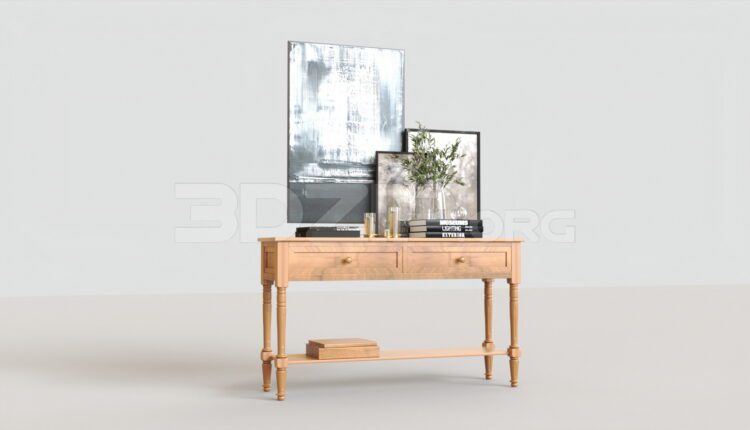 4841. Free 3D Console Table Model Download