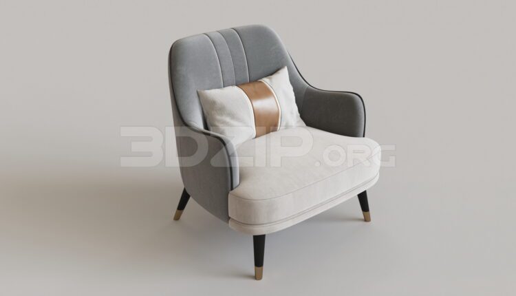 4853. Free 3D Armchair Model Download