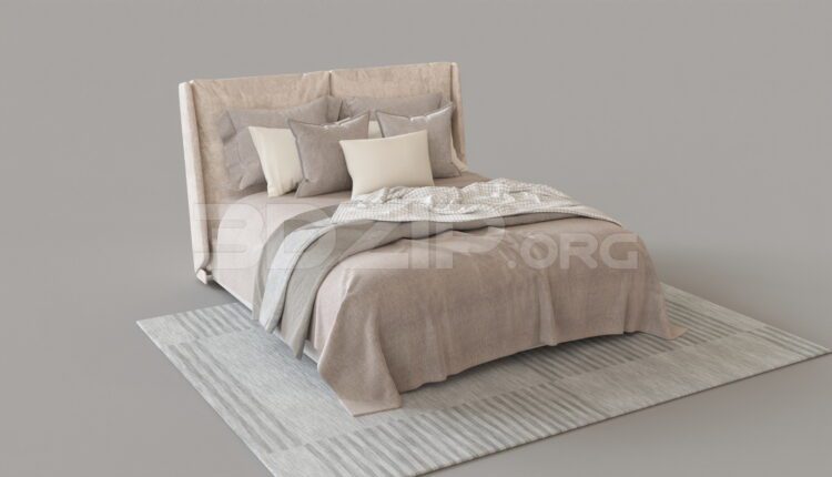 4862. Free 3D Bed Model Download