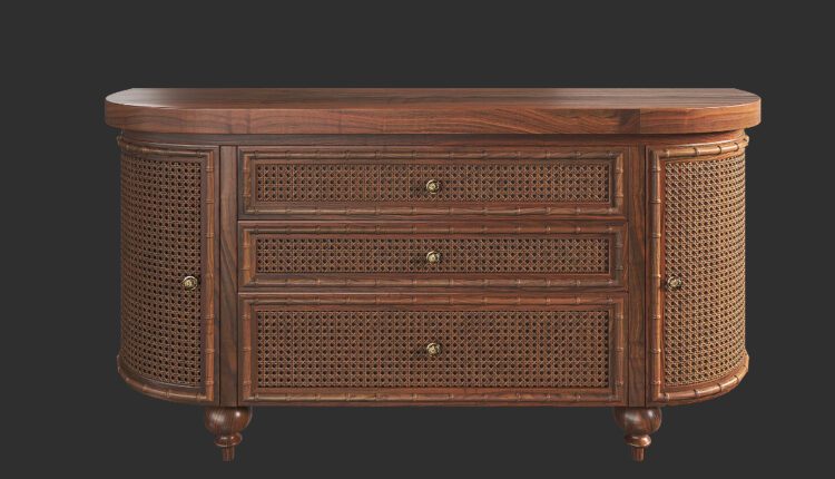 Download Free 3D Chinoiserie Console Model By Nguyen Minh Khoa