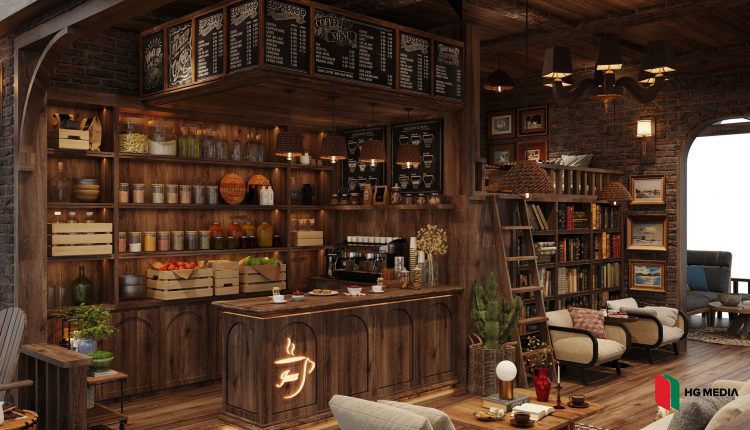 13354. Free 3D Coffee Room Interior Model Download by Ngo Minh Toan