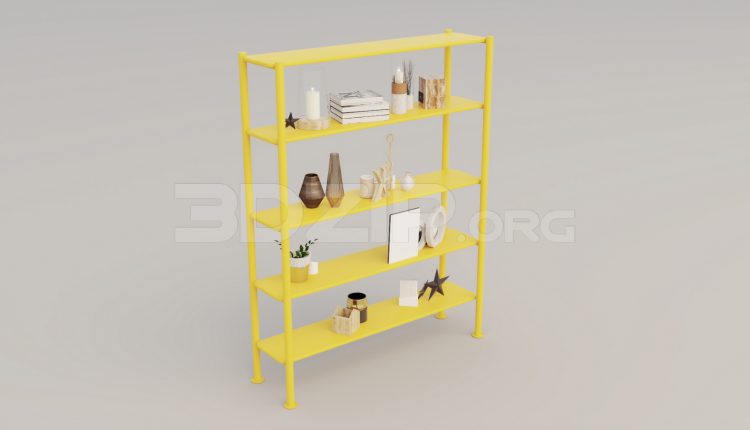 5337. Free 3D Decorative Shelves Model Download
