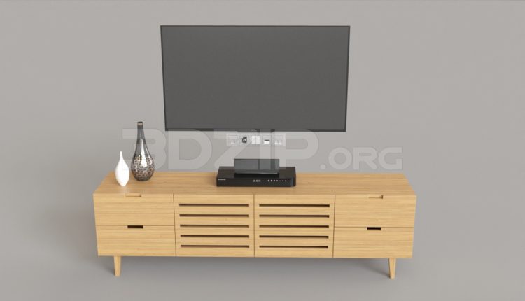 5351. Free 3D TV Cabinet Model Download