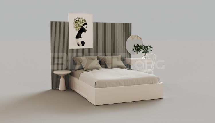 5362. Free 3D Bed Model Download