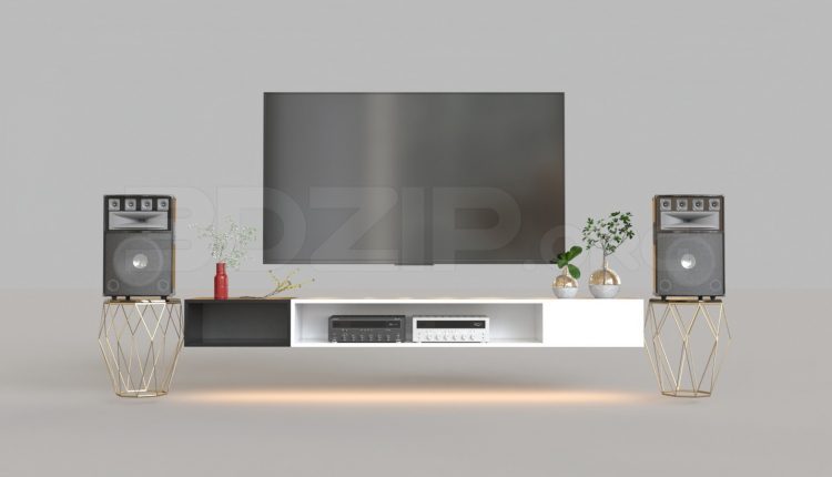 5379. Free 3D TV Cabinet Model Download