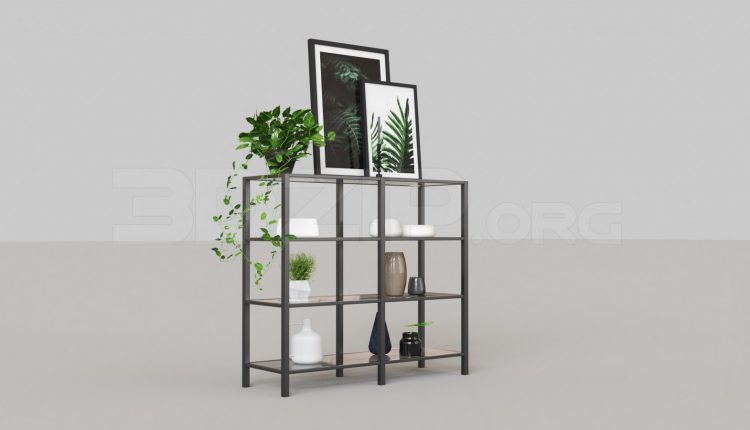 5416. Free 3D Decorative Shelves Model Download