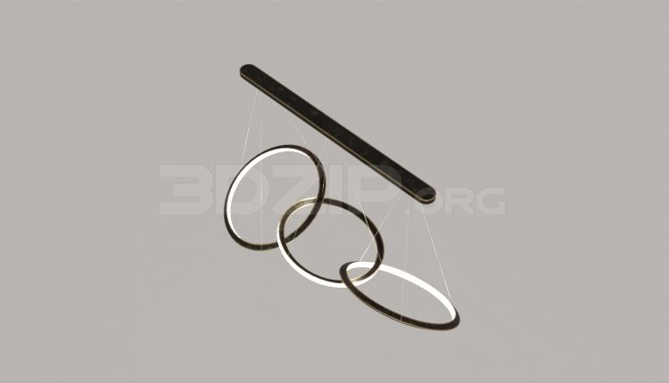 5483. Free 3D Ceiling Light Model Download