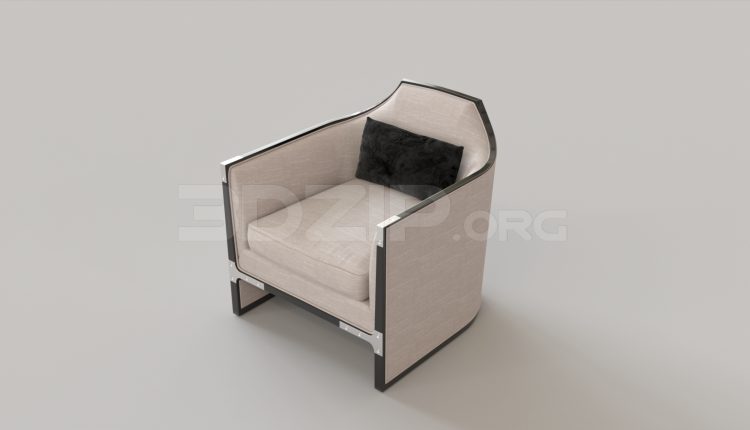 5532. Free 3D Armchair Model Download