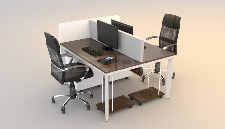 5542. Free 3D Office desk Model Download
