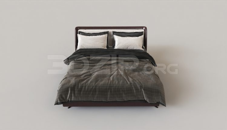 6606. Free 3Ds Max Bed Model Download