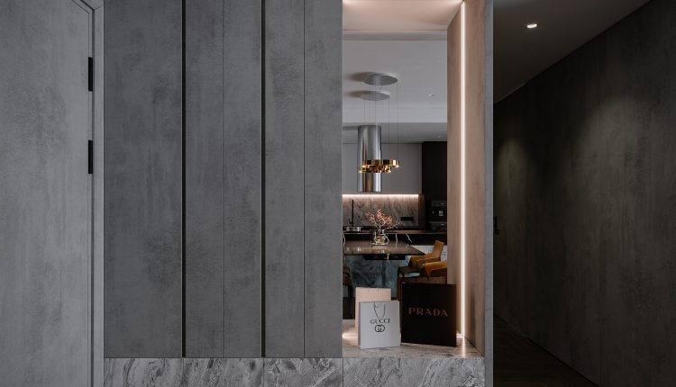 13473. 3Ds Max Living Room – Kitchen Interior Model Download By Nam Nguyen
