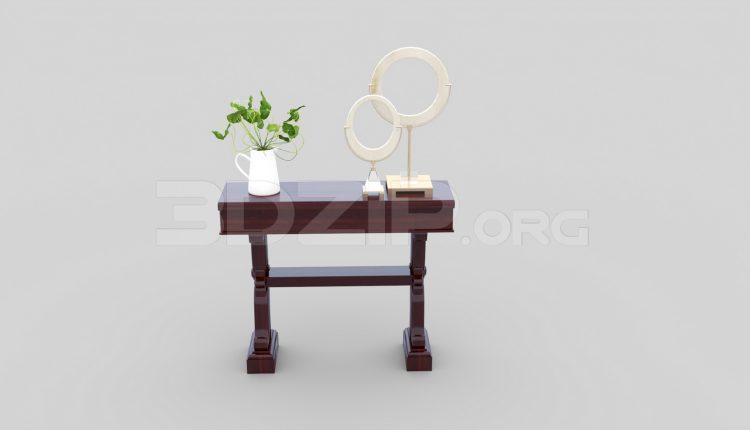6686. Free 3Ds Max Console Table Model Download (1)