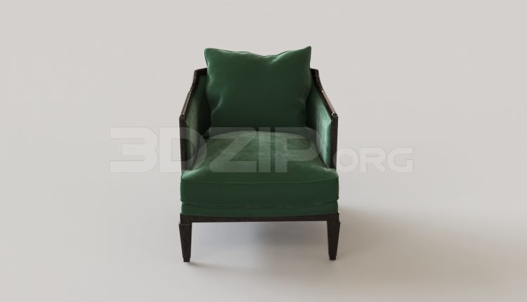 6722. Free 3Ds Max Armchair Model Download
