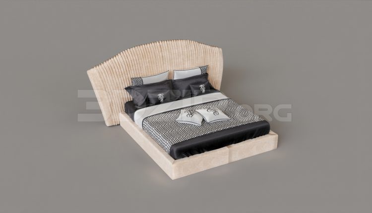 6804. Free 3Ds Max Bed Model Download