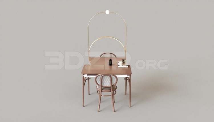 6820. Free 3Ds Max Dressing Table Model Download