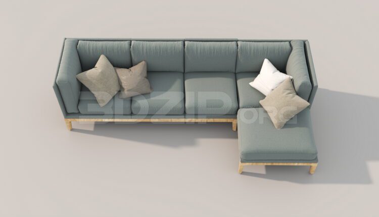 7398. Free 3Ds Max Sofa Model Download - 3Dzip.Org - 3D Model Free Download