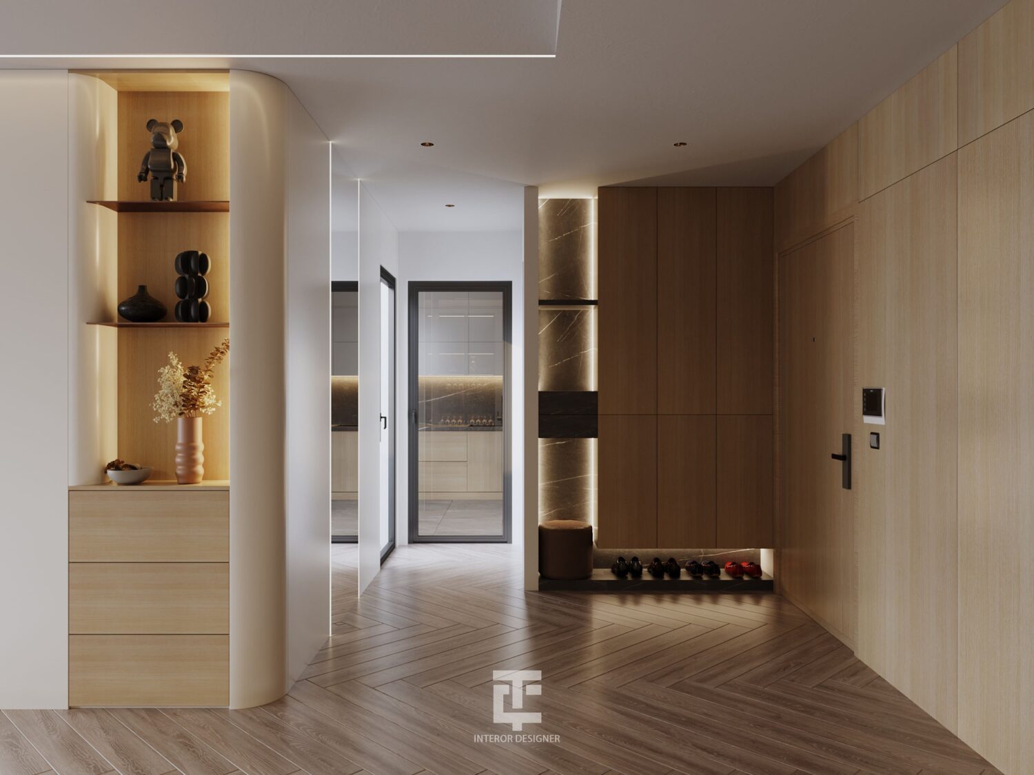 13588. 3Ds Max Living Room - Kitchen Interior Model Download by Nguyen ...