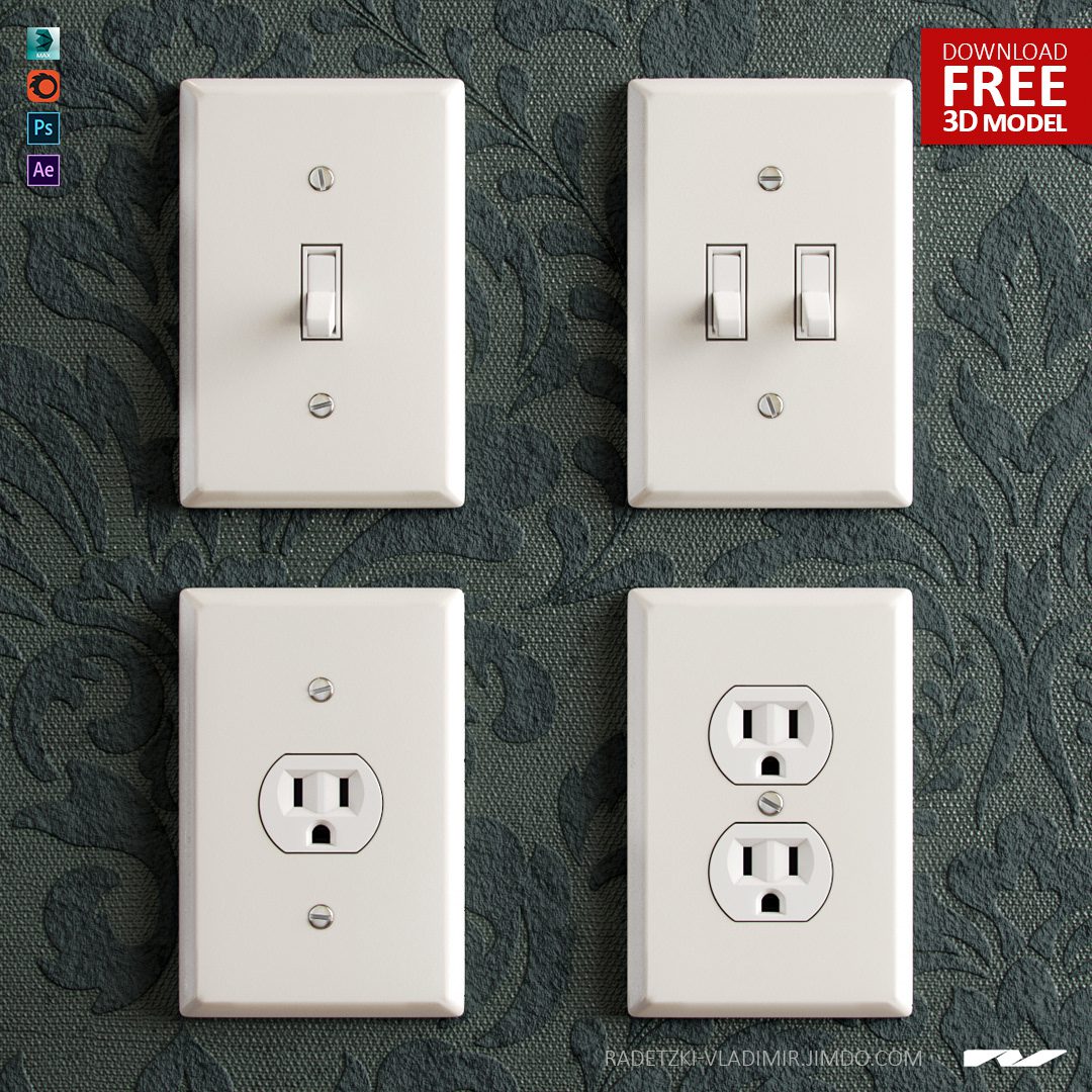 Free-3d-model-ELECTRICAL-SWITCH-OUTLET-by-Vladimir-Radetzki-1 - 3Dzip ...