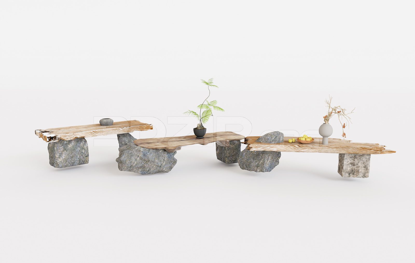 20024. Free 3ds Max Tea Table Model Download (2)