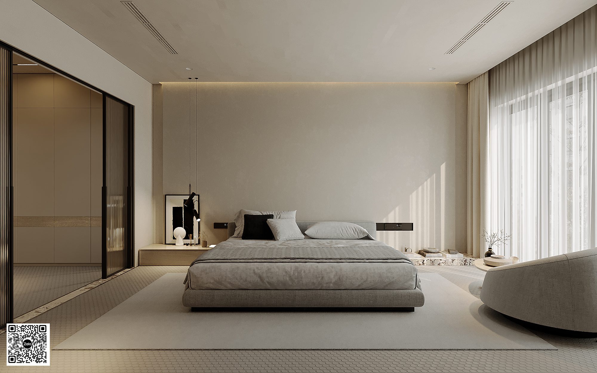 13784. 3ds Max Master Bedroom Interior Model Download By Pham Bao Ngoc Quan (1)