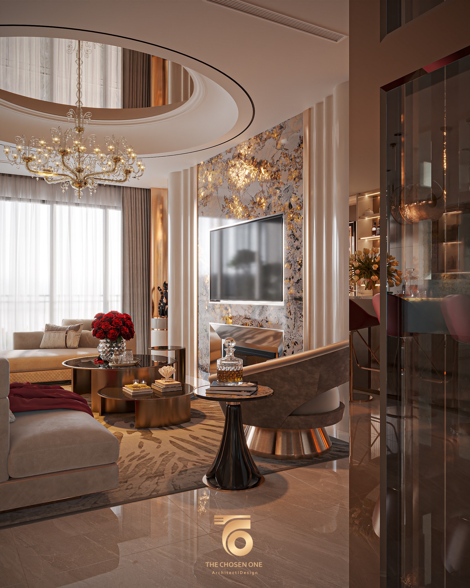 13800. 3ds Max Living Room - Kitchen Interior Model Download By Nguyen Phu Thinh (9)