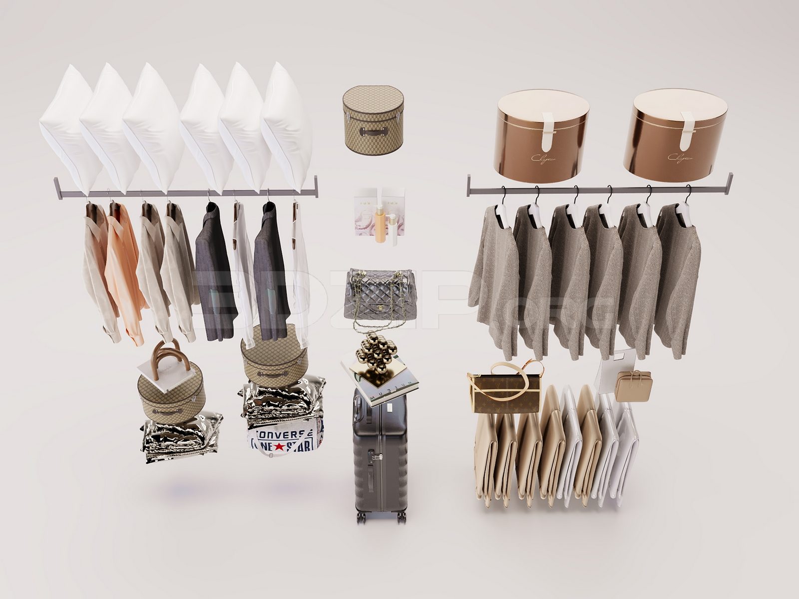 16994. Free 3ds Max Fashion Shop Model Download (2)