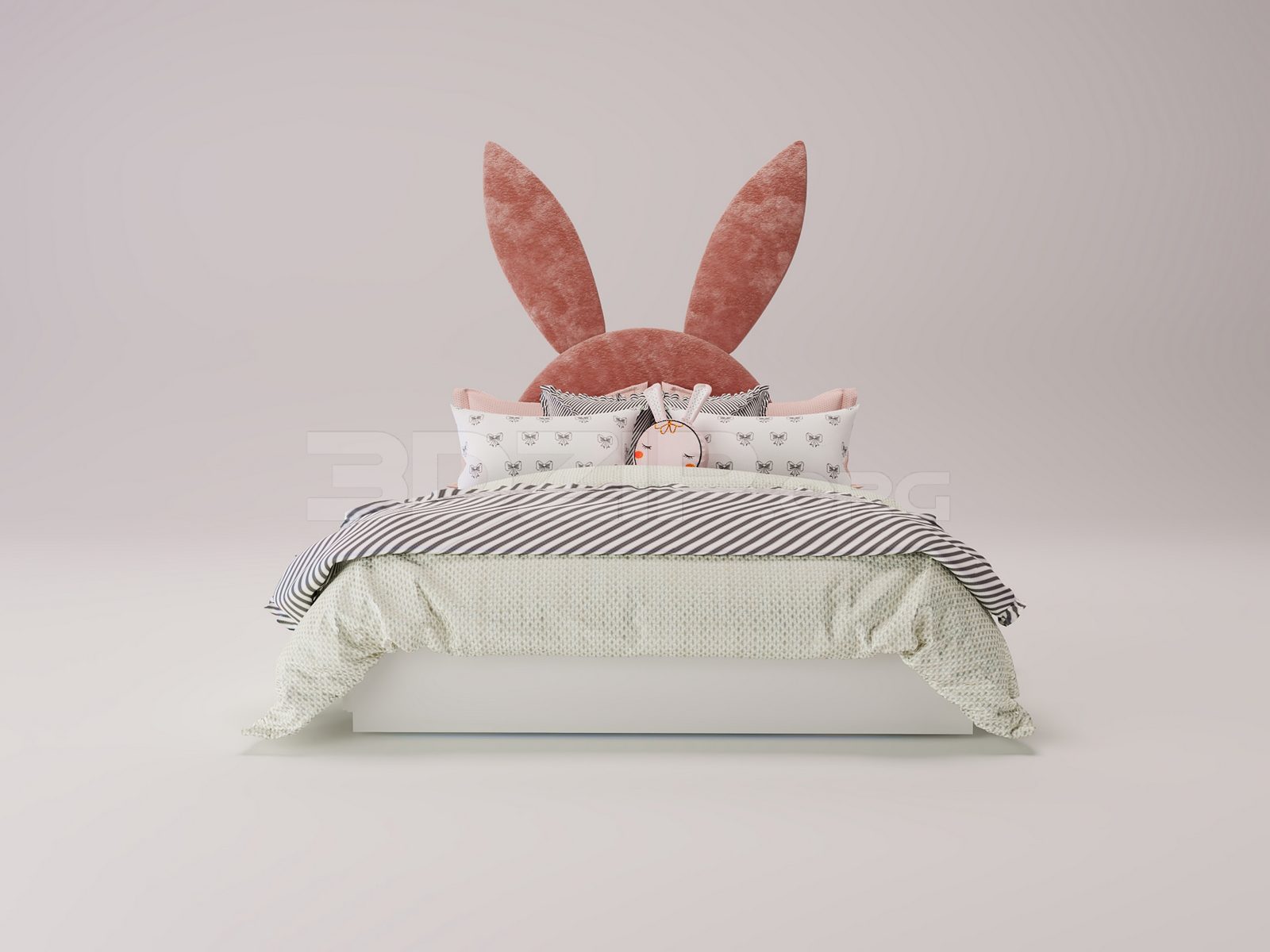17116. Free 3ds Max Child Bed Model Download (1)