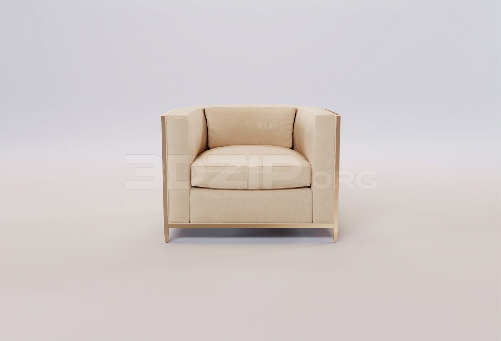 17395. Free 3ds Max Armchair Model Download (2)