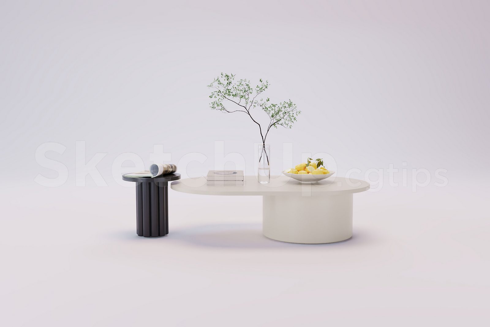 18078. Free 3ds Max Tea Table Model Download (2)