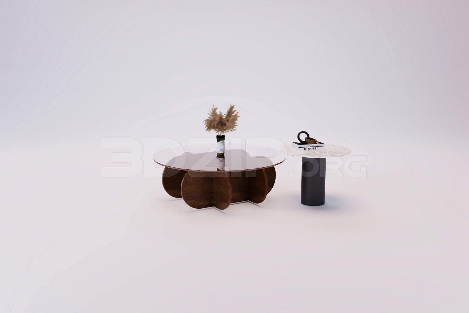 18089. Free 3ds Max Tea Table Model Download (2)